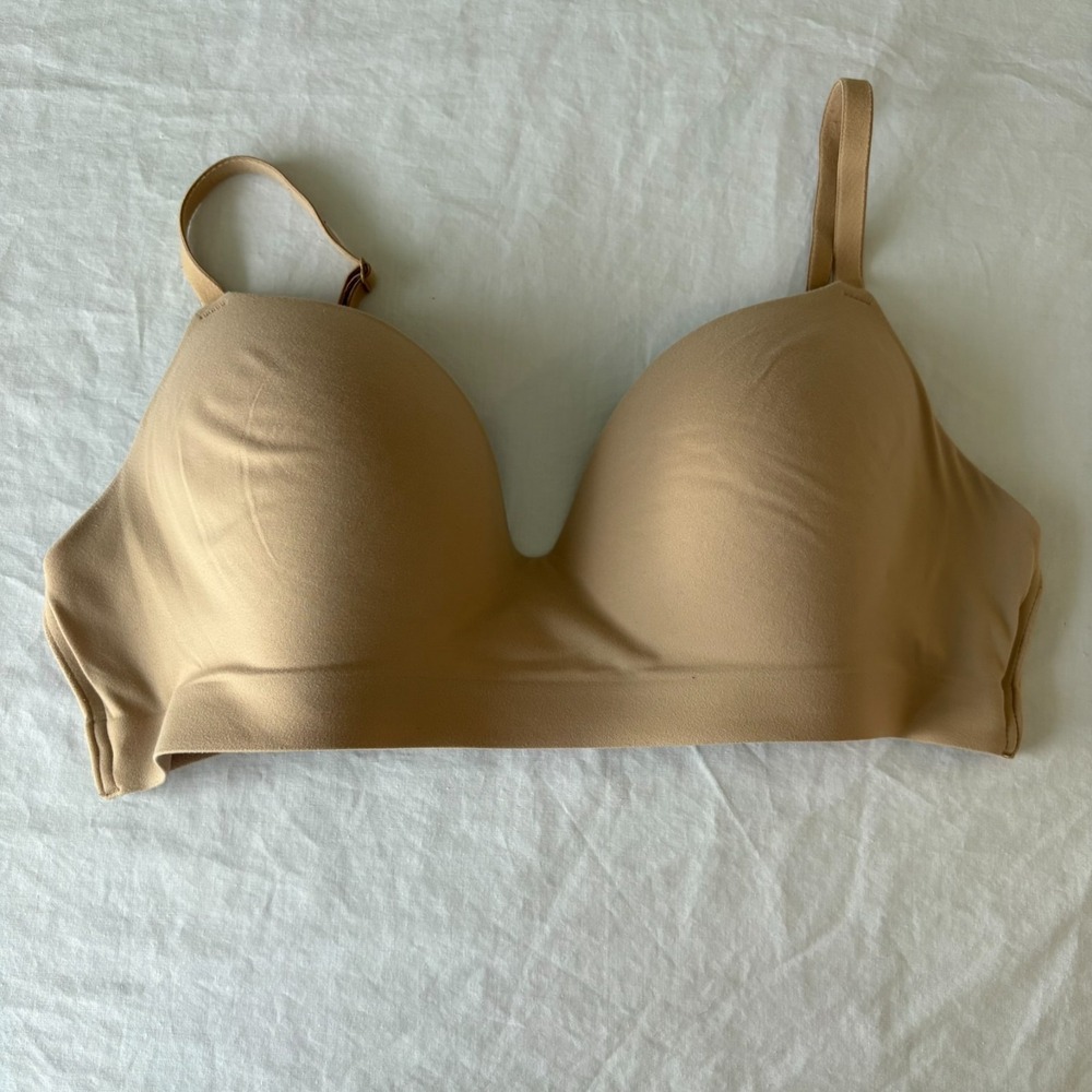 Soma Womens Beige Adjustable Straps Luxe‎ Enbliss Wireless Push Up Bra Size 36C